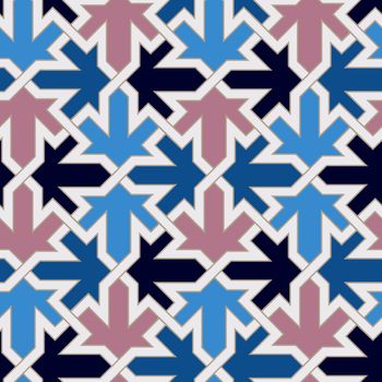 seamless moroccan islamic tile pattern
