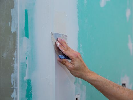 drywall hydrophobic plasterboard trowel plastering seam