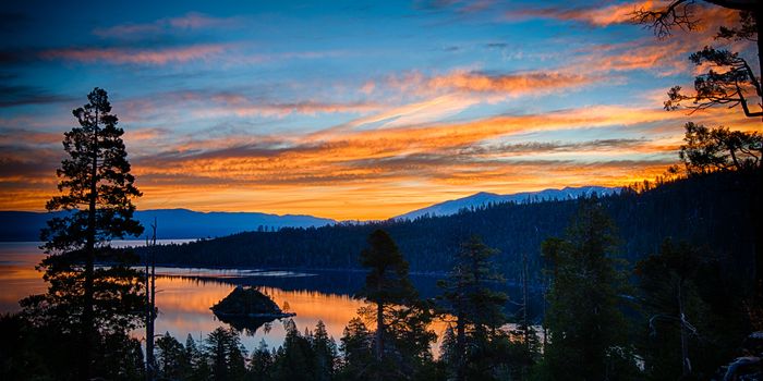 Lake Tahoe at dusk