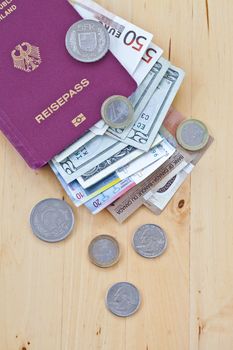 German passport and different currencies