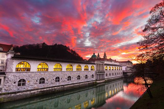 Ljubljana, capital of Slovenia, Europe.