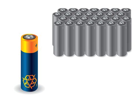 Recyclable battery vs old batteries 