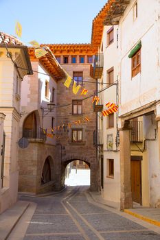 Mora de Rubielos in Teruel Aragon stonewall village