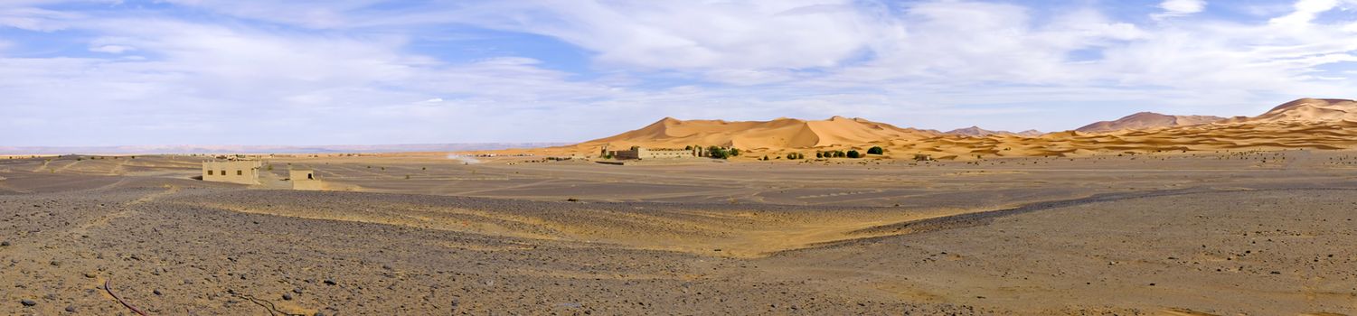 Panorama from the Erg Chebbi Desert, Morocco