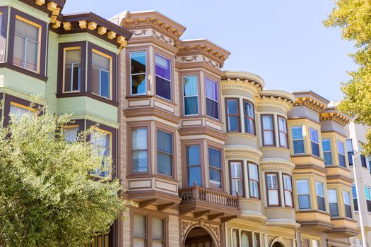 San Francisco Victorian houses California