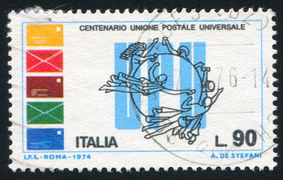 Letters and emblem of Universal Postal Union