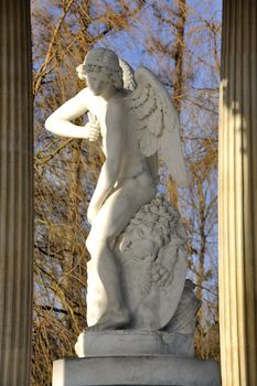 versailles temple of love with its center the statue of Cupidon