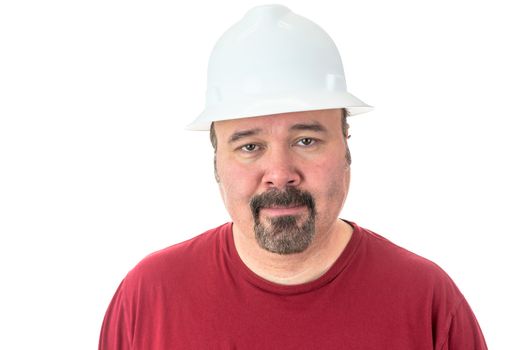 Workman or technician with a goatee beard