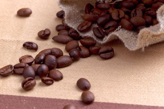 sack of coffee grains
