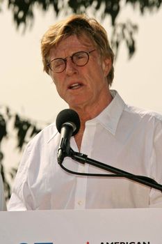 Robert Redford Press Conference Supporting Prop 87