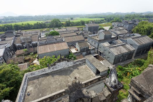 Ethnic minority village in Guangxi province,China 
