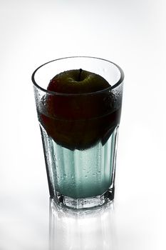 unusual coctail with apple