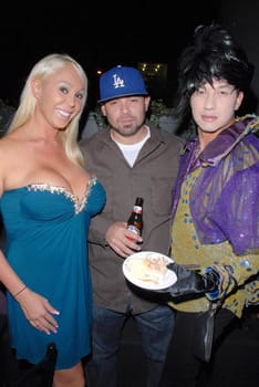 Mary Carey with Mario Monge and Bobby Trendy
at the Celebrity Birthday Party For Phoebe Price. Coco Deville, West Hollywood, CA. 09-29-09