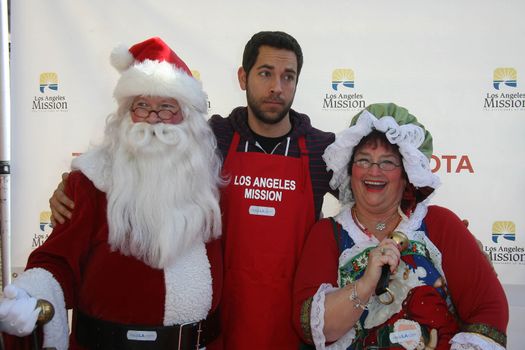 Zachary Levi at the Christmas Eve For Homeless Served at Los Angeles Mission, Los Angeles, CA. 12-24-10