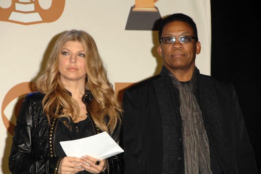 Fergie and Herbie Hancock
at the 50th Annual Grammy Award Nominations. Henry Fonda Music Box Theater, Hollywood, CA. 12-06-07/ImageCollect