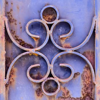 old rust door texture