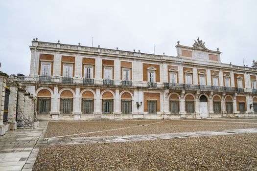 Main facade.Palace of Aranjuez, Madrid, Spain.World Heritage Sit