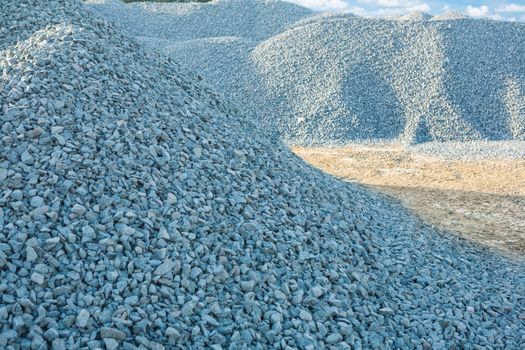 piles of gravel