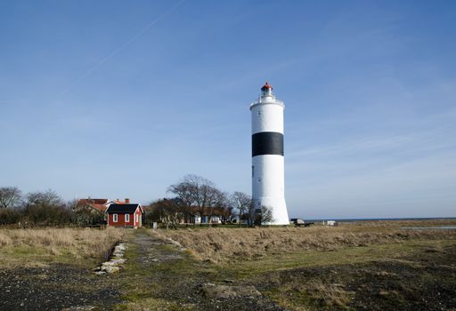 Lighthouse at the island Oland in Sweden
