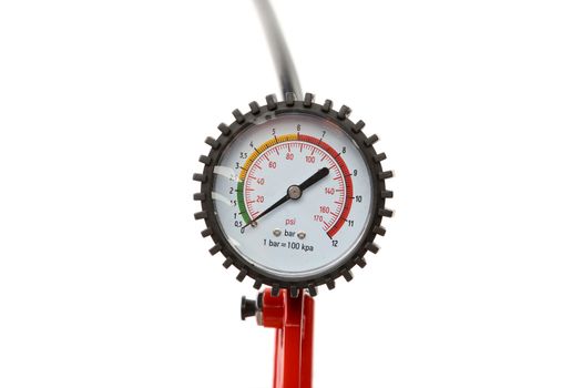 Manometer for car tyre pressure setting.