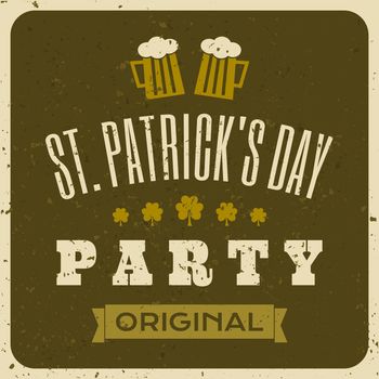 Typographic St. Patrick's Day Card