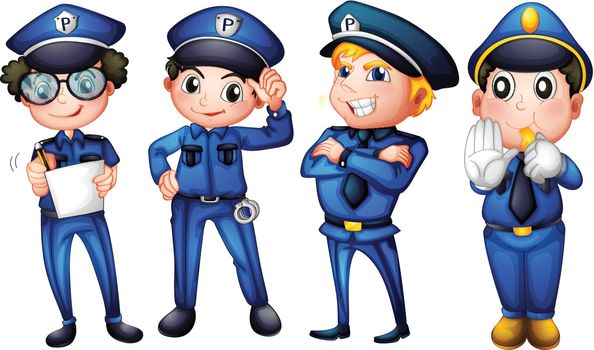 Four policemen