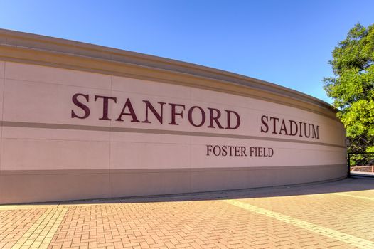 Stanford Stadium is an outdoor athletic stadium on the Stanford 