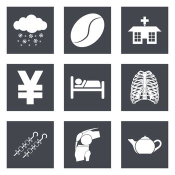 Icons for Web Design and Mobile Applications set 7
