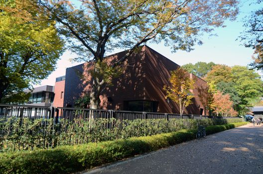 TOKYO, JAPAN - NOVEMBER 22: Tokyo Metropolitan Art Museum in Ueno park