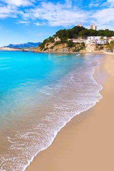 Moraira playa El Portet beach turquoise water in Alicante