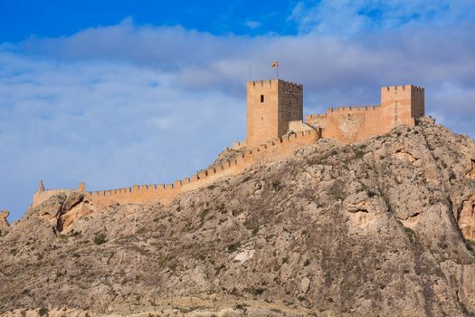 Alicante Sax village castle in Spain