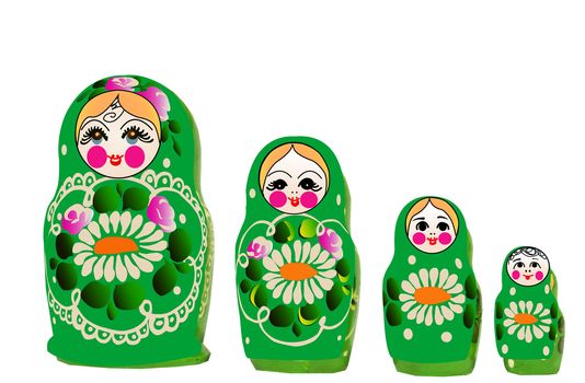 Matryoshka dolls in vector