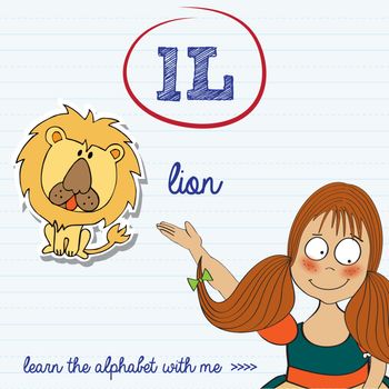 alphabet worksheet of the letter l