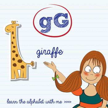 alphabet worksheet of the letter g
