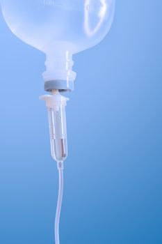 Infusion bottle with saline solution