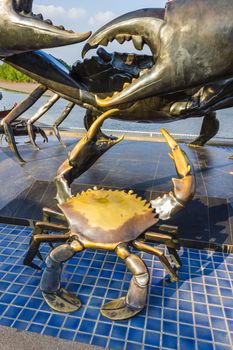 statue of crabs in Krabi Thailand