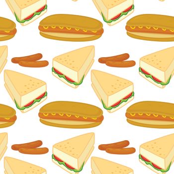 illustration of a sandwich on a white background
