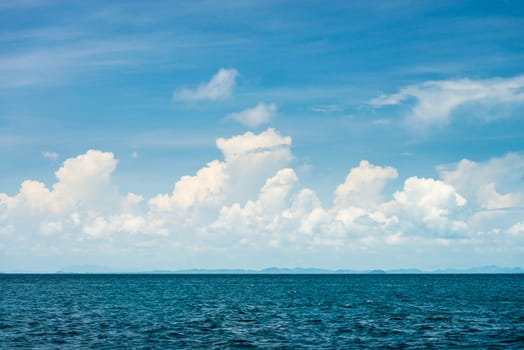 Sea and blue sky in Thailand