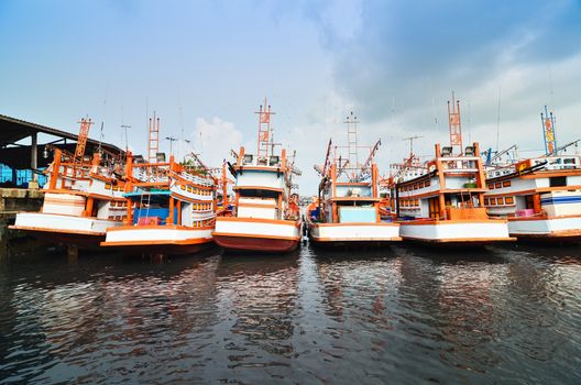 Docking Boats at Phuket, Thailand