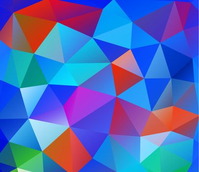 Triangle background. Colorful polygons.