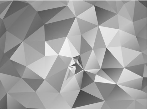 Triangle background. Gray polygons.