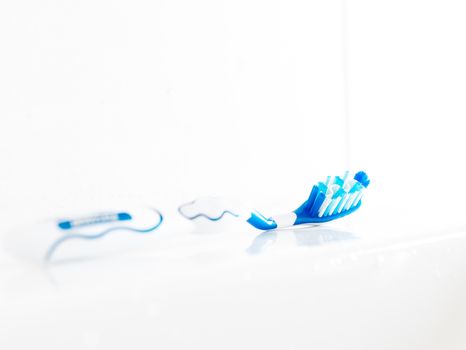 Set of toothbrush in high key