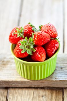 bowl filled with fresh strawberries