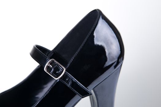 Close-up shot of a shoe strap 
