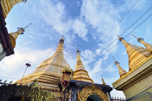 Sule pagoda in Yangon, Myanmar