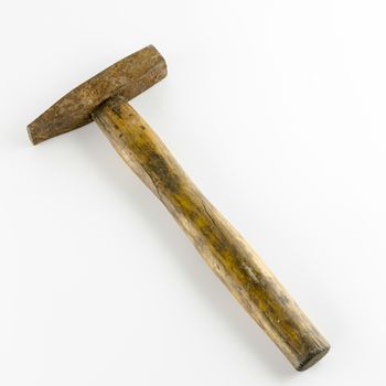 old hammer with rust
