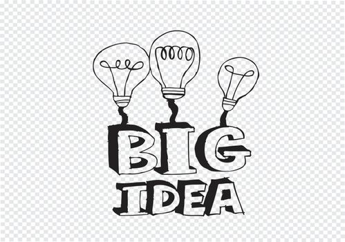big idea Light bulb  illustration icon