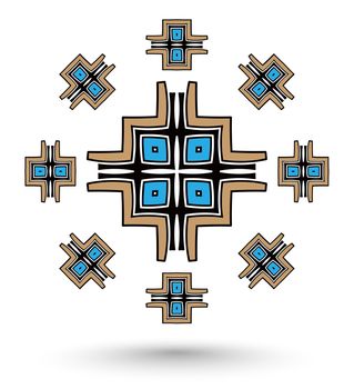 aztec cross mandala