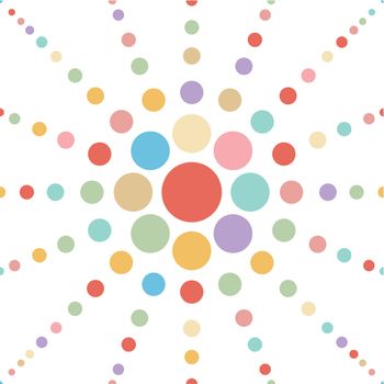 seamless pastel dot ball abstract background vector