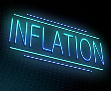 Inflation concept.